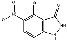 4-BROMO-3-HYDROXY-5-NITRO (1H)INDAZOLE Struktur