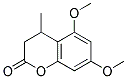 5,7-DIMETHOXY-4-METHYL-CHROMAN-2-ONE Struktur