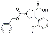 4-(2-METHOXY-PHENYL)-PYRROLIDINE-1,3-DICARBOXYLIC ACID 1-BENZYL ESTER Struktur