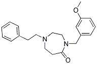 4-(3-METHOXYBENZYL)-1-(2-PHENYLETHYL)-1,4-DIAZEPAN-5-ONE Struktur