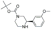 (R)-3-(3-METHOXY-PHENYL)-PIPERAZINE-1-CARBOXYLIC ACID TERT-BUTYL ESTER Struktur