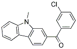 (3-CHLORO-PHENYL)-(9-METHYL-9H-CARBAZOL-2-YL)-METHANONE Struktur