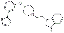 3-(2-(4-[3-(2-THIENYL)PHENOXY]PIPERIDIN-1-YL)ETHYL)-1H-INDOLE Struktur