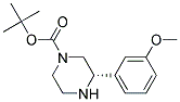 (S)-3-(3-METHOXY-PHENYL)-PIPERAZINE-1-CARBOXYLIC ACID TERT-BUTYL ESTER Struktur