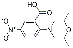 5-NITRO-2-(2,6-DIMETHYLMORPHOLIN-4-YL)BENZOIC ACID Struktur