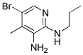 5-BROMO-4-METHYL-N2-PROPYL-PYRIDINE-2,3-DIAMINE Struktur