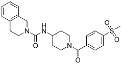 N-(1-[4-(METHYLSULFONYL)BENZOYL]PIPERIDIN-4-YL)-3,4-DIHYDROISOQUINOLINE-2(1H)-CARBOXAMIDE Struktur