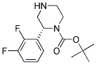 (R)-2-(2,3-DIFLUORO-PHENYL)-PIPERAZINE-1-CARBOXYLIC ACID TERT-BUTYL ESTER Struktur