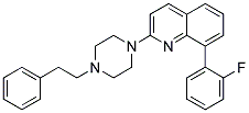 8-(2-FLUOROPHENYL)-2-[4-(2-PHENYLETHYL)PIPERAZIN-1-YL]QUINOLINE Struktur