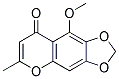 9-METHOXY-6-METHYL-[1,3]DIOXOLO[4,5-G]CHROMEN-8-ONE Struktur