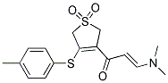 3-[3-(DIMETHYLAMINO)ACRYLOYL]-4-[(4-METHYLPHENYL)SULFANYL]-2,5-DIHYDRO-1H-1LAMBDA6-THIOPHENE-1,1-DIONE Struktur