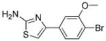 4-(4-BROMO-3-METHOXY-PHENYL)-THIAZOL-2-YLAMINE Struktur