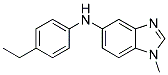 (4-ETHYL-PHENYL)-(1-METHYL-1H-BENZOIMIDAZOL-5-YL)-AMINE Struktur