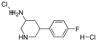 5-(4-FLUOROPHENYL)PIPERIDIN-3-AMINE DIHYDROCHLORIDE Struktur