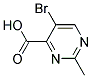 5-BROMO-2-METHYL-4-PYRIMIDINECARBOXYLIC ACID Struktur