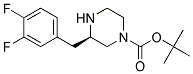 (R)-3-(3,4-DIFLUORO-BENZYL)-PIPERAZINE-1-CARBOXYLIC ACID TERT-BUTYL ESTER Struktur