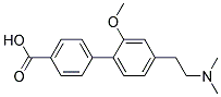 4'-(2-DIMETHYLAMINO-ETHYL)-2'-METHOXY-BIPHENYL-4-CARBOXYLIC ACID Struktur