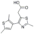 [4-(2,5-DIMETHYLTHIEN-3-YL)-2-METHYL-1,3-THIAZOL-5-YL]ACETIC ACID Struktur