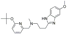 N-[(6-TERT-BUTOXYPYRIDIN-2-YL)METHYL]-3-(5-METHOXY-1H-BENZIMIDAZOL-2-YL)-N-METHYLPROPAN-1-AMINE Struktur