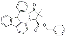 (2S)-3,3-DIMETHYL-4-OXO-1-(9-PHENYLFLUORENYL)-PROLINE BENZYL ESTER Struktur