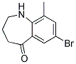 7-BROMO-9-METHYL-1,2,3,4-TETRAHYDRO-BENZO[B]AZEPIN-5-ONE Struktur