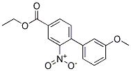 3'-METHOXY-2-NITRO-BIPHENYL-4-CARBOXYLIC ACID ETHYL ESTER Struktur