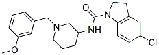 5-CHLORO-N-[1-(3-METHOXYBENZYL)PIPERIDIN-3-YL]INDOLINE-1-CARBOXAMIDE