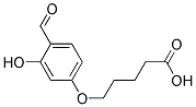 5-(4-FORMYL-3-HYDROXY-PHENOXY)-PENTANOIC ACID Struktur