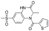 3-METHYL-7-(METHYLSULFONYL)-4-(THIEN-2-YLCARBONYL)-3,4-DIHYDROQUINOXALIN-2(1H)-ONE Struktur