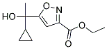 ETHYL 5-(1-CYCLOPROPYL-1-HYDROXYETHYL)ISOXAZOLE-3-CARBOXYLATE Struktur