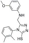 4-(2,3-DIMETHYLPHENYL)-5-(((3-METHOXYPHENYL)AMINO)METHYL)-4H-1,2,4-TRIAZOLE-3-THIOL Struktur