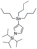 N-(TRIISOPROPYLSILYL)-3-(TRIBUTYLSTANNYL)PYRROLE Struktur