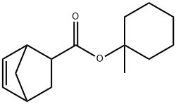 5-NORBORNENE-2-CARBOXYLIC-1'-METHYLCYCLOHEXYL ESTER Struktur