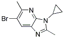 6-BROMO-3-CYCLOPROPYL-2,5-DIMETHYL-3H-IMIDAZO[4,5-B]PYRIDINE Struktur