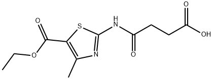 4-((5-(ETHOXYCARBONYL)-4-METHYL-1,3-THIAZOL-2-YL)AMINO)-4-OXOBUTANOIC ACID Struktur