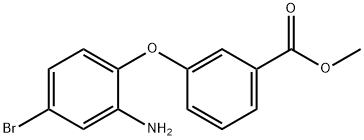 METHYL 3-(2-AMINO-4-BROMOPHENOXY)BENZOATE Struktur