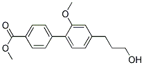 4'-(3-HYDROXY-PROPYL)-2'-METHOXY-BIPHENYL-4-CARBOXYLIC ACID METHYL ESTER Struktur