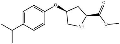 METHYL (2S,4S)-4-(4-ISOPROPYLPHENOXY)-2-PYRROLIDINECARBOXYLATE Struktur