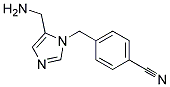 4-(5-AMINOMETHYL-IMIDAZOL-1-YLMETHYL)-BENZONITRILE Struktur