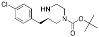 (R)-3-(4-CHLORO-BENZYL)-PIPERAZINE-1-CARBOXYLIC ACID TERT-BUTYL ESTER Struktur