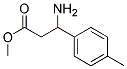 METHYL-3-AMINO-3-(4-METHYLPHENYL)PROPIONATE Struktur