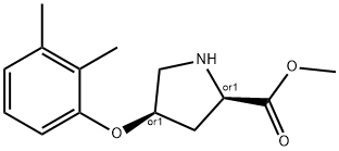 METHYL (2S,4S)-4-(2,3-DIMETHYLPHENOXY)-2-PYRROLIDINECARBOXYLATE Struktur