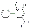 (E)-3-DIFLUOROMETHYL-5-PHENYL-PENT-2-ENOIC ACID ETHYL ESTER Struktur