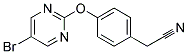 (4-[(5-BROMOPYRIMIDIN-2-YL)OXY]PHENYL)ACETONITRILE Struktur