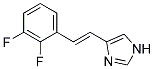 4-[2-(2,3-DIFLUORO-PHENYL)-VINYL]-1H-IMIDAZOLE Struktur