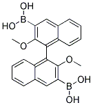 (S)-2,2'-DIMETHOXY-1,1'-BINAPHTHALENE-3,3'-DIBORONIC ACID Struktur