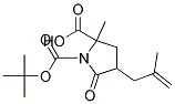 4-(2-METHYL-ALLYL)-5-OXO-PYRROLIDINE-1,2-DICARBOXYLIC ACID 1-TERT-BUTYL ESTER 2-METHYL ESTER Struktur