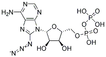 8-AZIDOADENOSINE-5'-DIPHOSPHATE Struktur