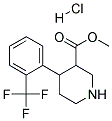 METHYL 4-(2-(TRIFLUOROMETHYL)PHENYL)PIPERIDINE-3-CARBOXYLATE HYDROCHLORIDE Struktur