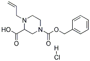 4-ALLYL-PIPERAZINE-1,3-DICARBOXYLIC ACID 1-BENZYL ESTER HYDROCHLORIDE Struktur